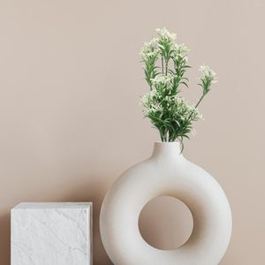 Dekorativa blommor rekvisita faux blomma hem diy dekor falsk emulering bukett plast konstgjord