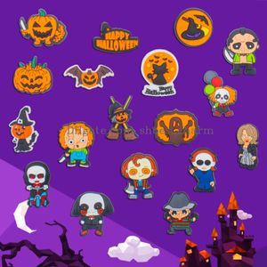 Akcesoria części butów Halloween Charms horror film Clog do sandałów buty dekoracja pvc hocus pocus adt mężczyzn kobiety dzieci urodziny t amrfe