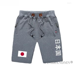 Shorts Masculino Japão Nippon Masculino JP Flag Calça Longa Treino Bolso Suor Musculação 2023 JPN Japonês Country Sports