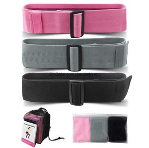 Adjustable Hip Exercise Resistance Band Rubber silk Polyester Cotton Circle 3pcs Set Yoga Fitness Mini Resistance booty bands body shaping Buttocks Loop