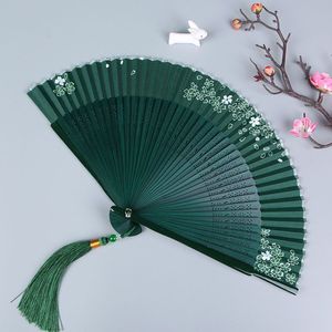 Wooden hand fan Wedding Favors and Gifts For Guest hand fans Wedding Decoration Folding 5-Inch Classical Cheongsam Jump Dance Fan