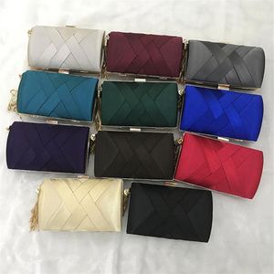 Borse moda Donna Pochette in metallo Mini borsa da sera per feste di alta qualità Borse 7 colori disponibili Accessori da sposa moda2744