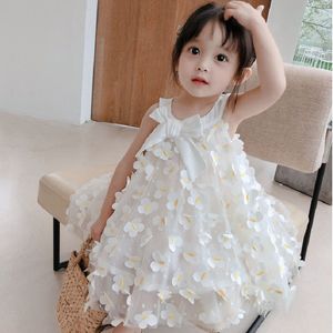 Детская одежда для малышей летние платья для девочки празднование дня рождения цветочное волнение