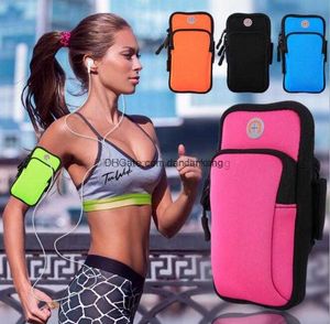 Borsa da braccio impermeabile Supporto per telefono Confezioni per fascia da braccio da corsa per esterni Per telefoni cellulari universali uomo donna sport da palestra borse per cellulare