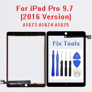 10 Pz / lotto Tablet PC Schermi Testato Digitizer Touch Screen Pannello Esterno Per iPad Pro 9 7 2016-Versione A1673 A1674 A1675 lente di vetro269d