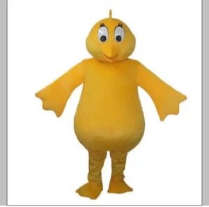 2023 high quality Big Belly Yellow Chicken Mascot Costume Adult Halloween Birthday party cartoon Apparel