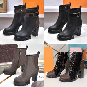 Дизайнерские сапоги женские сапоги на щиколотке Martin Boot Desert для классических букв Boots Fashion Winter Leather Boot