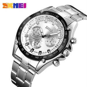 SKMEI Fashion Sport Orologio analogico al quarzo da uomo Orologio da polso da uomo di lusso Orologio da uomo impermeabile in acciaio inossidabile Orologio Relogio Masculino238J