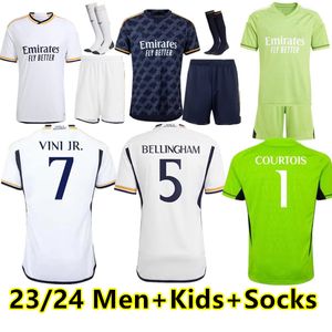 23 24 Mbappe Soccer Jerseys Rodrgo Camiseta Vini Jr Camavinga Tchouameni Football Shirt Real Madrids Camiseta de Futbol Bellingham Men Kids Kids Kids