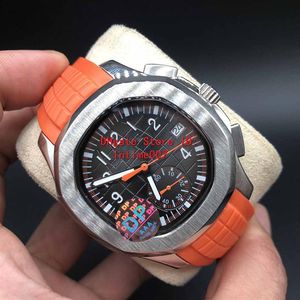 DP Factory Luxury Watch Quality Black Dial vk Quartz Движение. Начатые часы 40 мм Nautilus 5968A-001 Мужские часы на rubb266c