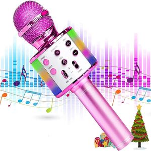 Nowość gry zabawne zabawki dla 4 15 -letnich dziewcząt Handheld karaoke mikrofon dziecięcy prezenty urodzinowe 8 9 10 11 lat chłopcy dziewczyna 230721