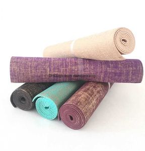 Tappetino yoga tpe di alta qualità natura natura in gomma palestra ecologica ecologica pilates pad paggancio da esterno allenamento interno a slip tappetini per uomini donne