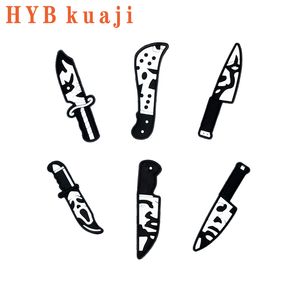 Hybkuaji skräckfilm knivsko charms grossistskor dekorationer pvc spännen för skor
