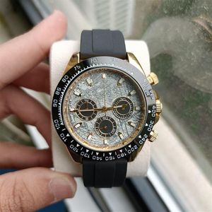 designer Men's watch Dhgate quartz movement Wristwatches sprite rubber strap alloy rotatable dial alloy folding buckle crysta2879