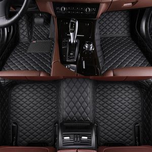 made car floor mats for Kia Sorento Sportage Optima K5 Forte Cerato K2 K4 K3 Cadenza leather carpet liners Non-slip Car Liner269f