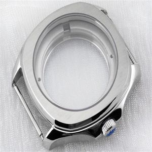 40 mm spezielles kratzfestes Mineralglas-Uhrengehäuse für Eta 2824 Shanghai 2824 Uhrwerke, Uhrenzubehör, Edelstahl-Uhr c239W