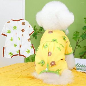 Odzież dla psów doskonałą kombinezon luźne romper wygodny dekoracyjny uroczy wzór niedźwiedzia Pet Puppy Całkowite ubrania