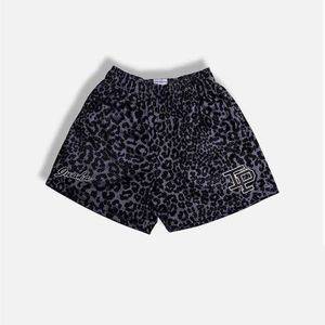 Designer Short Fashion Casual Clothing IP Fashion Märke Leopard Tryck Amerikansk basket Shorts Mens Quarters Under Kne Training Street Snabbtorkad Casual Sport