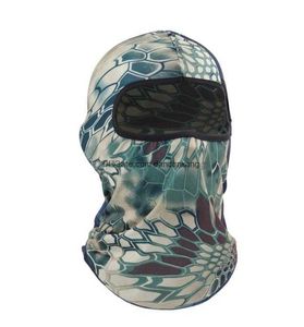 Multifunktionellt utomhusskydd Full ansiktsmask Vuxna Lycra Balaclava Hat Headwear Men Ski Neck Cykling Masker Motorcykel Riding Sport Cap