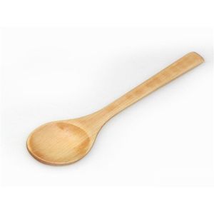 Spoons Wooden Spoon Ecofriendly Tableware Bamboo Scoop Coffee Honey Tea Stirrer Xb1 Drop Delivery Home Garden Kitchen Dining Bar Flat Dhrbi