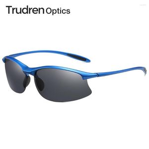 Occhiali da sole Trudren Ultra Light TR-90 Polarized Women Half Rim Sport Wrap Occhiali da sole per uomo Pesca Occhiali da sole Gafas De Sol 2468