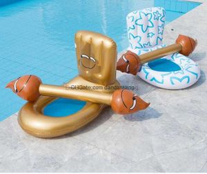 Anel de assento de vaso sanitário de água inflável brinquedo de atletismo flutuante adulto crianças adesivos de luta colchão brinquedos piscina flutua tubos de praia sofá cadeira lounge