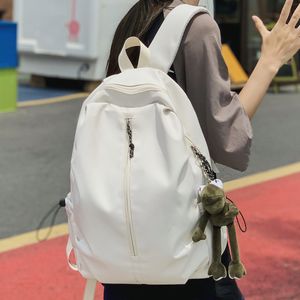 Okul çantaları serin kadın erkekler seyahat su geçirmez kitap çantası naylon bayan laptop erkek kadın kolej backpack moda kız erkek öğrenci 230721
