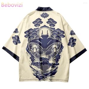 Abbigliamento etnico Moda Stile giapponese Stampa Camicie Haori Streetwear Harajuku Uomo Donna Cardigan tradizionale Kimono Top Beach Yukata Plus