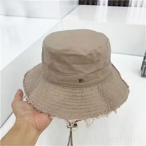 Varm hink hatt sommar le bob mens cap party bokstäver sport platt topp fashionabla brev sol förhindra tyg designer hattar frayed brim