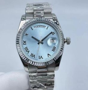 Damenuhr, 36 mm Uhrwerk, automatische mechanische Lünette, Edelstahl, Diamantuhren, Tag und Datum, modische Damen-Armbanduhr, wasserdicht, 4