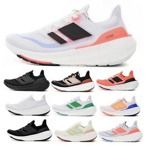 Ultraboost Light Hombres Mujeres Zapatos para correr UB 9.0 Ultraboosts 23 Triple White Core Solar Red 2023 Hombre Mujer Athletic Trainer Sneakers