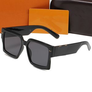 óculos de sol masculinos de grife para mulheres óculos de proteção uv moda óculos de sol carta óculos casuais com caixa com caixa