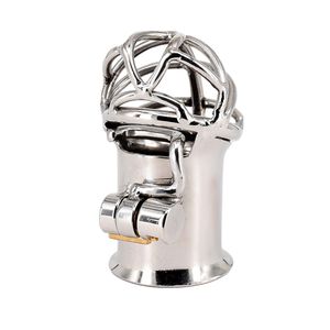 Extreme Confinement Chastity Cage Penis Piercing Stainless Steel PA Lock Chastity Device Male Cock Cage Sex Toys For Men