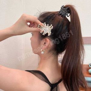 Fashion Metal Hair Claw Women Girls Clamps High Ponytail Clip Fixed Hairpin Claw Advanced Sense Hair Accessories Headwear