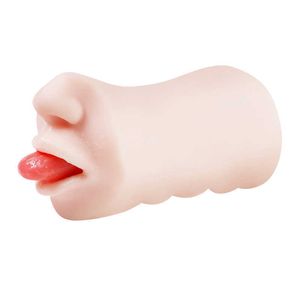 Spielzeug Sexpuppe Massagegerät Masturbator für Männer Frauen Vaginal Automatisches Saugen OEM ODM Realist Silikon Mund Klitoris Masturbation Aufblasbare Taschenmuschi Zunge Pr