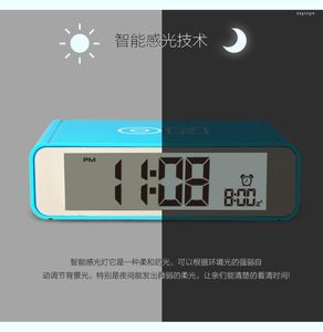 Bordklockor Intelligent Nightlight Bedhead Flip Seat Clock 2 Minute Ring Export Electronic Alarm Quality Assurance Foreign Trade Order