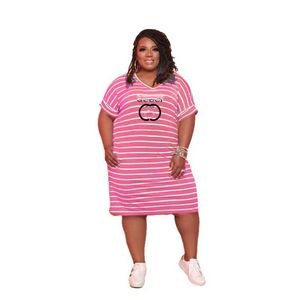 Abito casual estivo per donna abito da festa stampato a catena abito sexy 3XL Abito lungo da stilista da donna