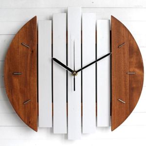 Wall Clocks Modern Steampunk Futuristic Wooden Clock Living Room Bedroom Watch 3D