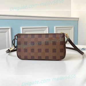 Fashion Designer luxury Cross Body women Totes shoulder bags Wallets Leather Patchwork ladies handbags phone bag brown leather damier canvas Purse Bag