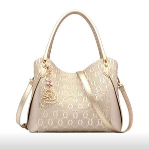Neuer Stil, Modedesigner-Tasche, großes Fassungsvermögen, hochwertige Sense-Damenhandtasche, geprägte Umhängetasche, einzelne Schulter-Einkaufstasche, Leder-Damentasche