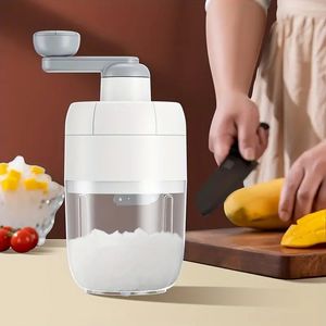 1pc, máquina de gelo, máquina de cone de neve, triturador de gelo manual portátil, máquina de gelo raspado, com bandejas de cubos de gelo grátis, acessórios de cozinha de verão