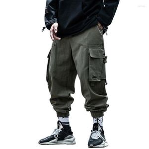 Pantaloni da uomo Uomo Primavera Harem oversize con coulisse Pantaloni cargo in cotone Hip Hop Streetwear Abbigliamento hiphop allentato 2023