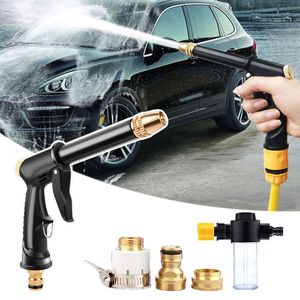 Watering Equipments High Pressure Water Gun for Car Washing Garden Hose Nozzle Sprinkler Foam Jug Faucet Joint Quick Connector 230721