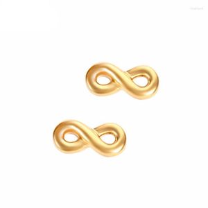 Stud Earrings Stainless Steel Eternity Infinity Symbol Charm Simple Women's Friendship Jewelry Gifts For Friends