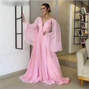 Элегантные розовые вечерние платья модные v-образные a-line длина пол простые вечерние платья с молнией vestidos de fiesta de noch301r