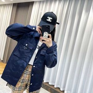 Spring Summer Women's Black Lapel Shirt Coat, Nylon Fabric Comfortable Anti-wrinkle, Loose Casual Fashion, Men and Women Alike.