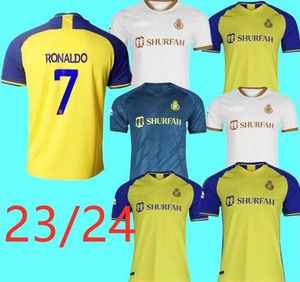 Camisas de futebol do Al Nassr FC Ronaldo 2022 2023 Home amarelo fora 22 23 CR7 Gonzalo Martinez Talisca Ghislain Konan Vincent Aboubakar masculino Camisa de futebol Al-Nassr FC 666