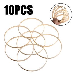 Esculturas 10pcs/definir anel de argola cruzado redondo de madeira de bambu de bambu ferramentas de artesanato diy 20cm dia.Ferramentas artesanais de criatividade feita à mão