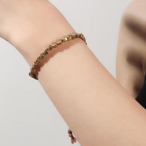 Strand Advanced Fashionable And Creative Pulling Tassel Hand Rope Copper Ornaments Handwoven Stationery Thread Bracelet Shaped Bead