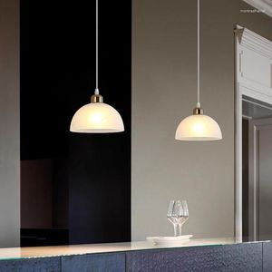 Lampy wiszące nordyckie LED szklane abażurę żyrandol Lekkie sypialnia salon kuchnia jadalnia restauracja wystrój domu wisząca lampka